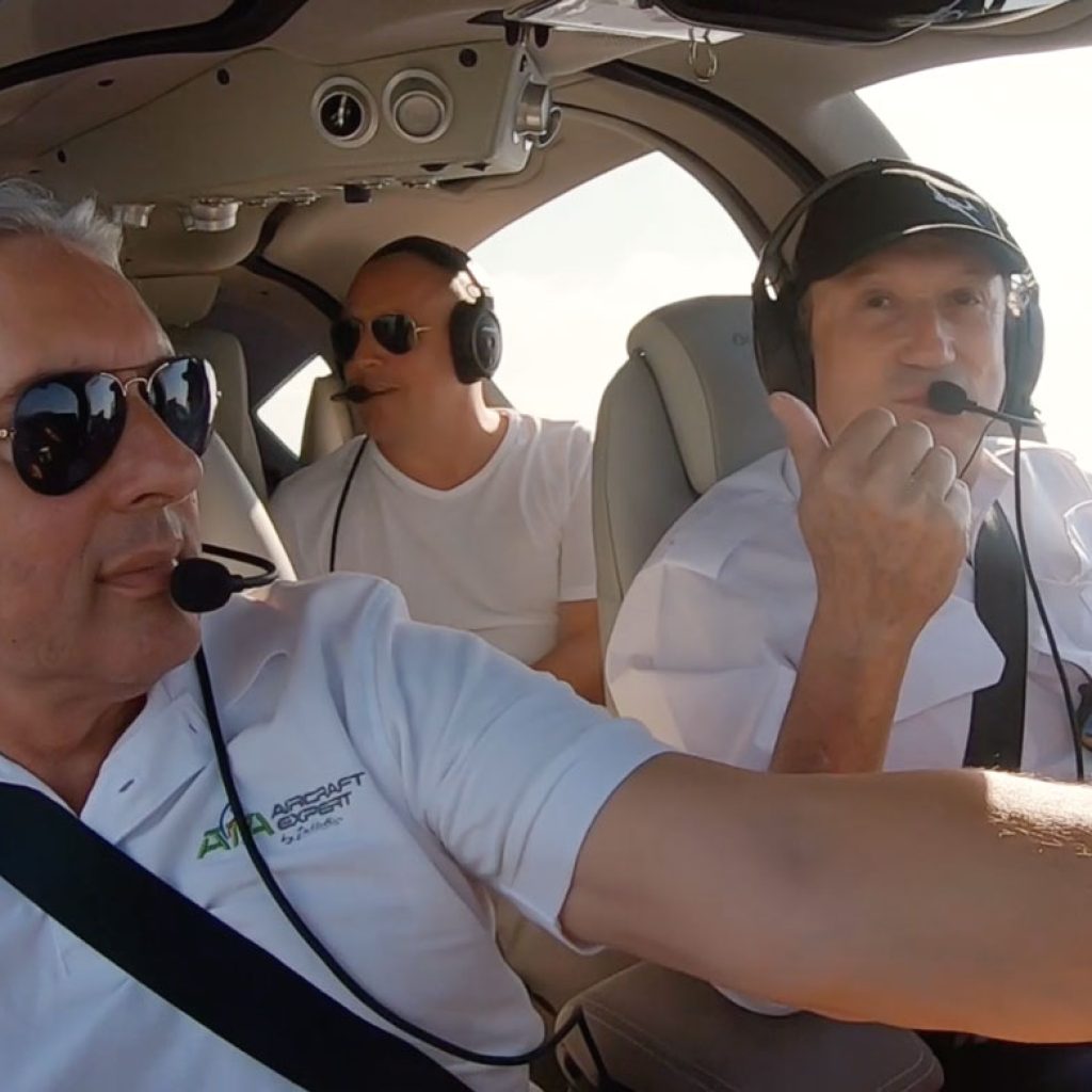 Le DA62 en vol - Tournage de l'émission « Auto Mobile » avec ATA by Pelletier