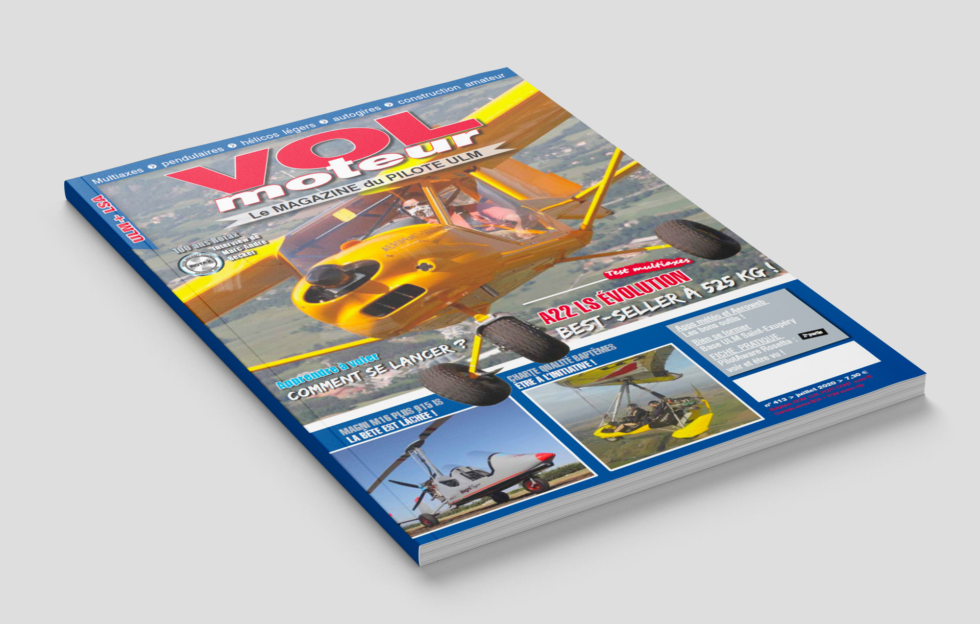 Le A22 LS Évolution en essai dans VOL MOTEUR Le A22 LS Évolution en essai dans VOL MOTEUR