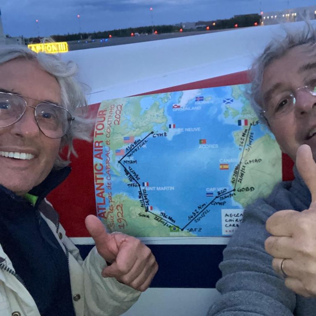 L'Atlantic Air Tour de Michel HUGUES et Jacques SIMAC : bravo à eux !