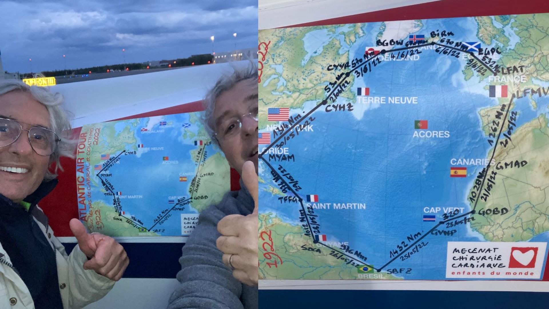 L'Atlantic Air Tour de Michel HUGUES et Jacques SIMAC : bravo à eux ! L'Atlantic Air Tour de Michel HUGUES et Jacques SIMAC : bravo à eux !